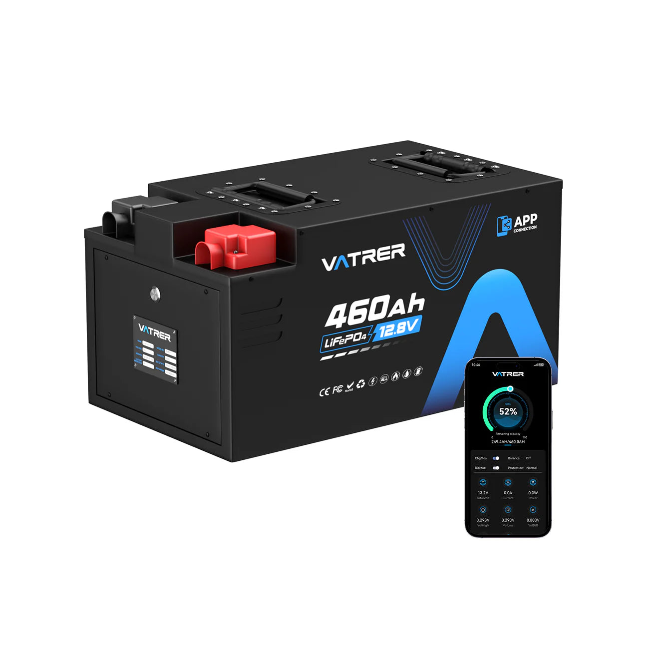 Vatrer 12V 460AH Lithium Battery